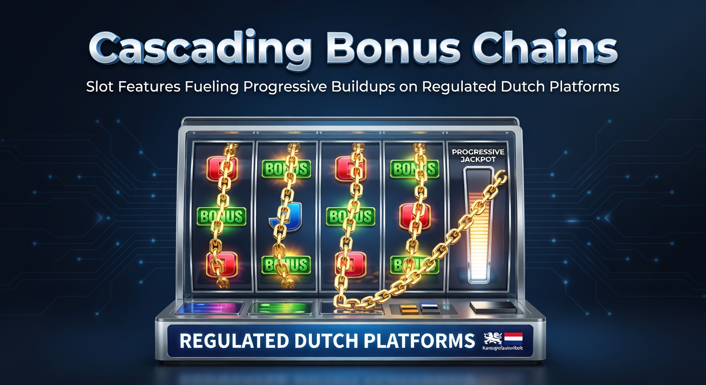 Schermafbeelding van een kaskaderend slotspel met vallende symbolen en opbouwende bonusmeters tijdens een progressieve jackpotronde