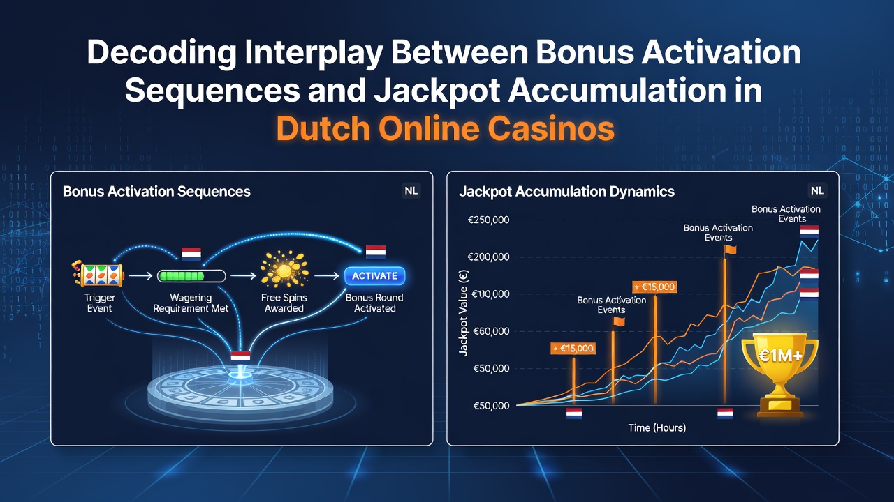 Diagram van interactie tussen bonussen en progressieve jackpots
