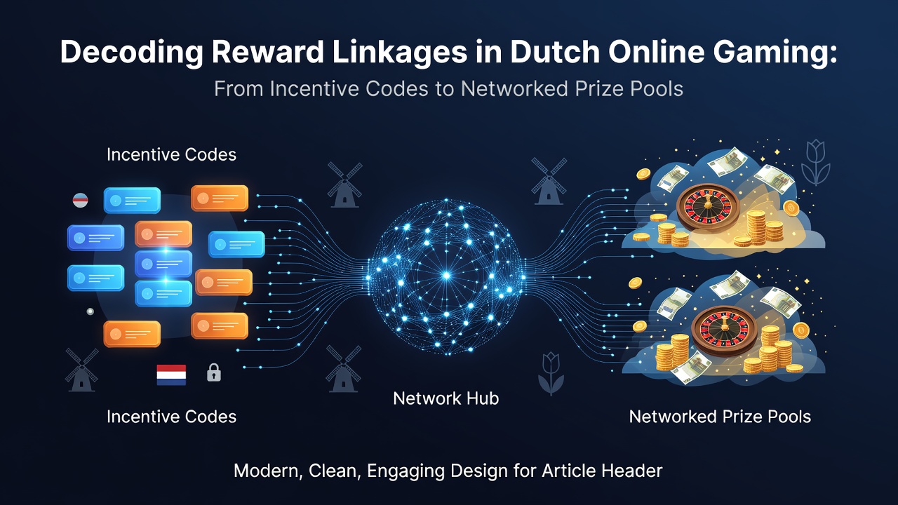 Illustratie van gekoppelde beloningssystemen en prijzenpools in Nederlands online gokken