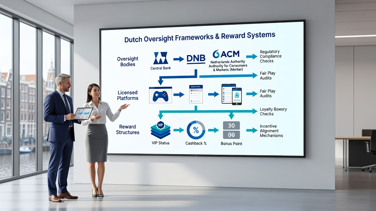 Gelicentieerde platforms met verbindingen naar globale prijsnetwerken en toezichtprocessen