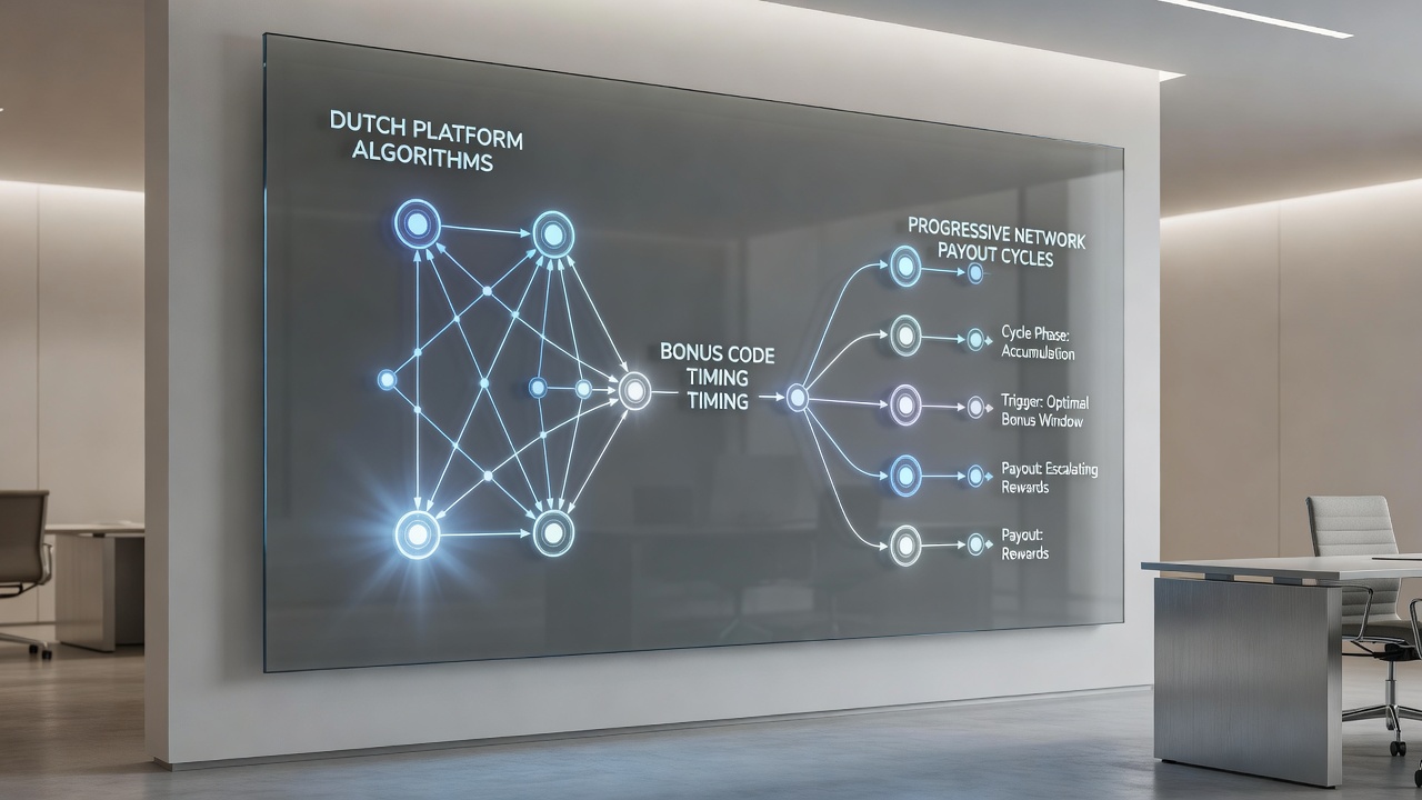 Data visualisatie van algoritme timing tussen bonuscodes en progressieve uitbetalingen op Nederlandse platforms