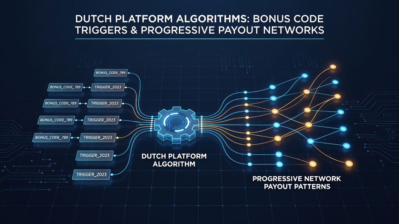 Nederlandse online gokplatforms tonen algoritmische dashboards die bonuscode triggers koppelen aan progressieve jackpot netwerken