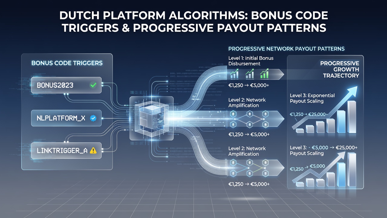 Grafieken en netwerkdiagrammen illustreren hoe bonus triggers leiden tot progressieve uitbetalingspatronen op Nederlandse platforms