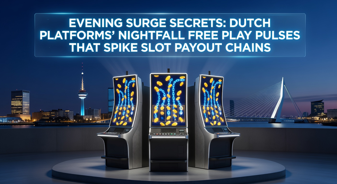 Grafiek die avondelijke pieken in free play promoties en slotuitbetalingen op Nederlandse casino platforms toont, met opvallende spikes rond 20:00 uur