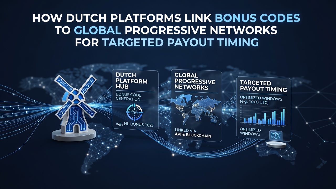 Nederlandse online casino interfaces tonen verbindingen tussen bonuscodes en progressieve jackpot netwerken