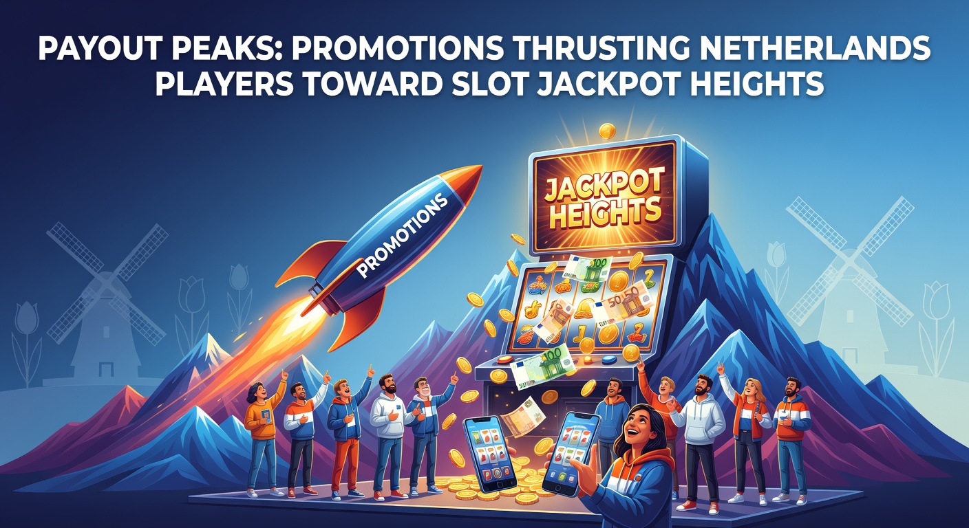 Nederlandse speler viert jackpotwinst op een online slot, met scherm vol confetti en promotiepop-ups zichtbaar