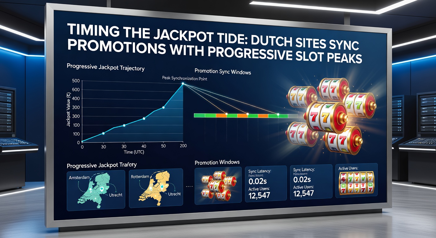 Grafiek die jackpotgroei toont met overlappende promotiepieken op Nederlandse casino platforms