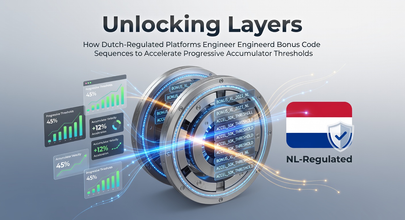 Illustratie van gelaagde bonusstructuren op Nederlandse casino platforms met progressieve accumulators